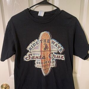Black Santa Cruz Surf T-Shirt